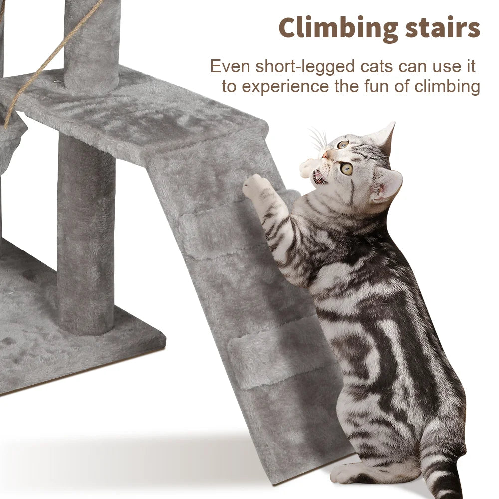 Katzenklettergerüst mit großer Aussichtsplattform