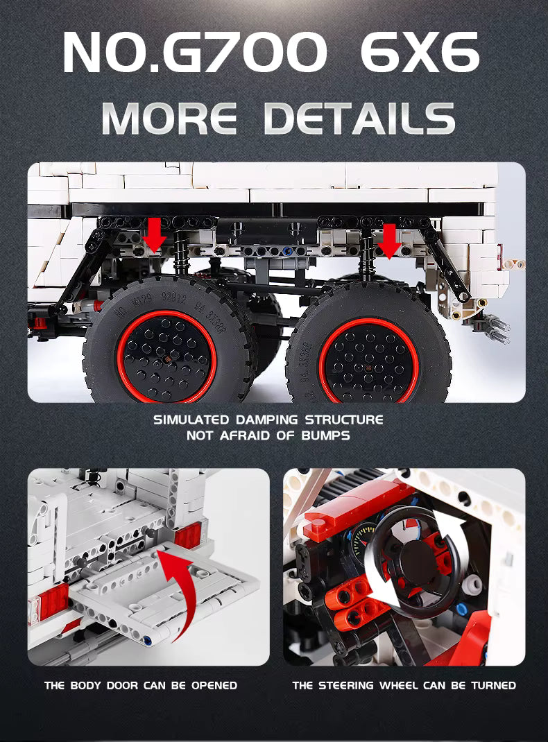 6X6 Off-Road-SUV-Automodell mit Fernbedienung