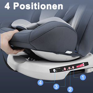 AP01 KL005 Kindersitz 360°  Babyautositz drehbar ISOFIX