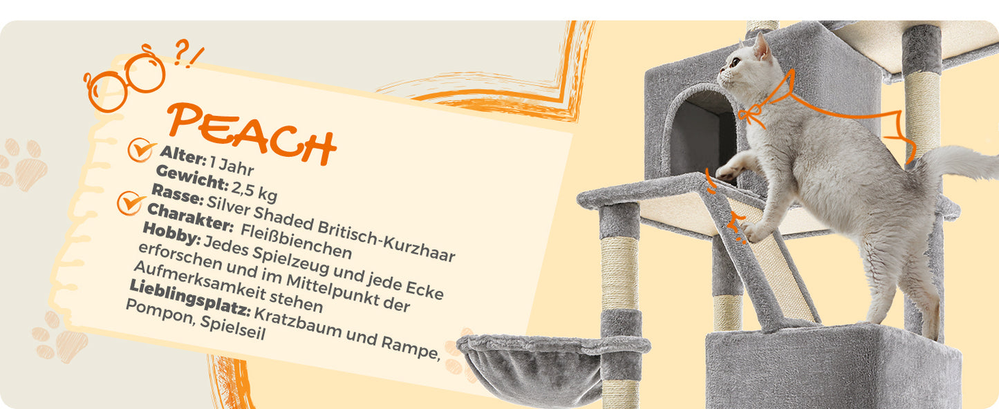 Feandrea Kratzbaum 206 cm hoch