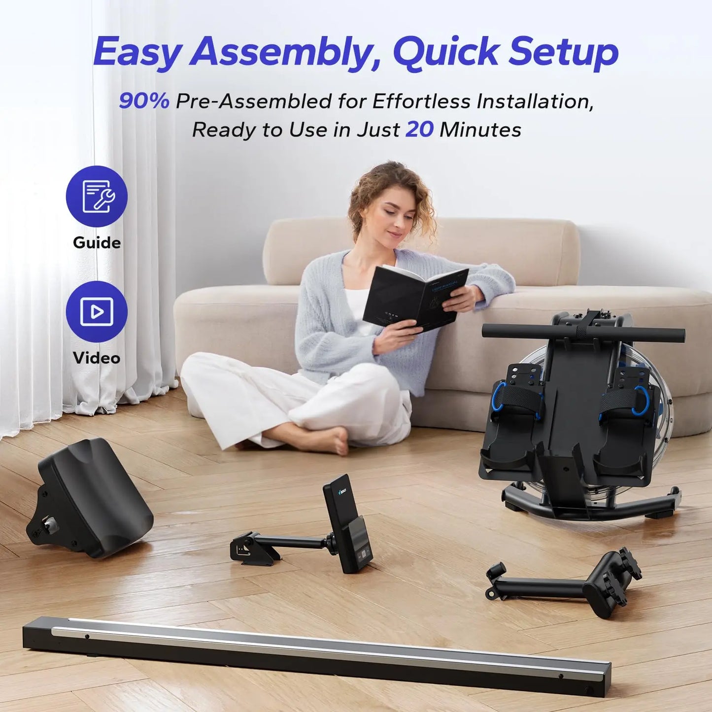 Wasserrudergerät für zuhause