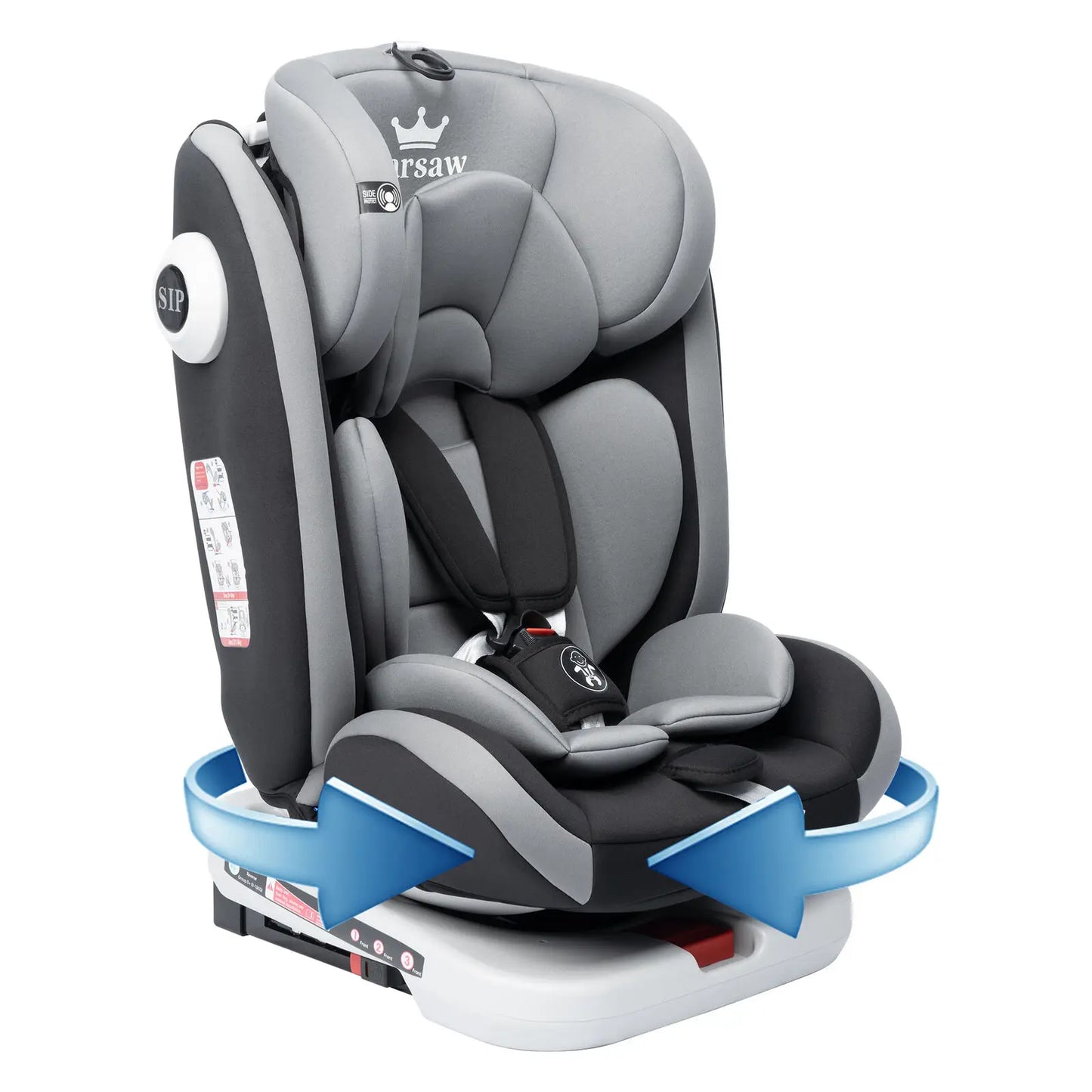AP01 KL005 Kindersitz 360°  Babyautositz drehbar ISOFIX