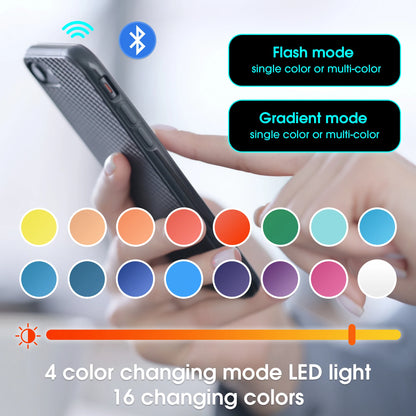 Moderner Couchtisch mit LED-Umgebungsbeleuchtung