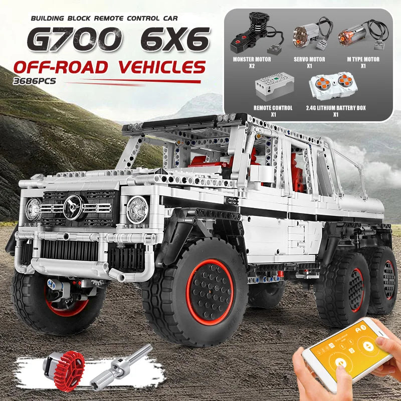 6X6 Off-Road-SUV-Automodell mit Fernbedienung