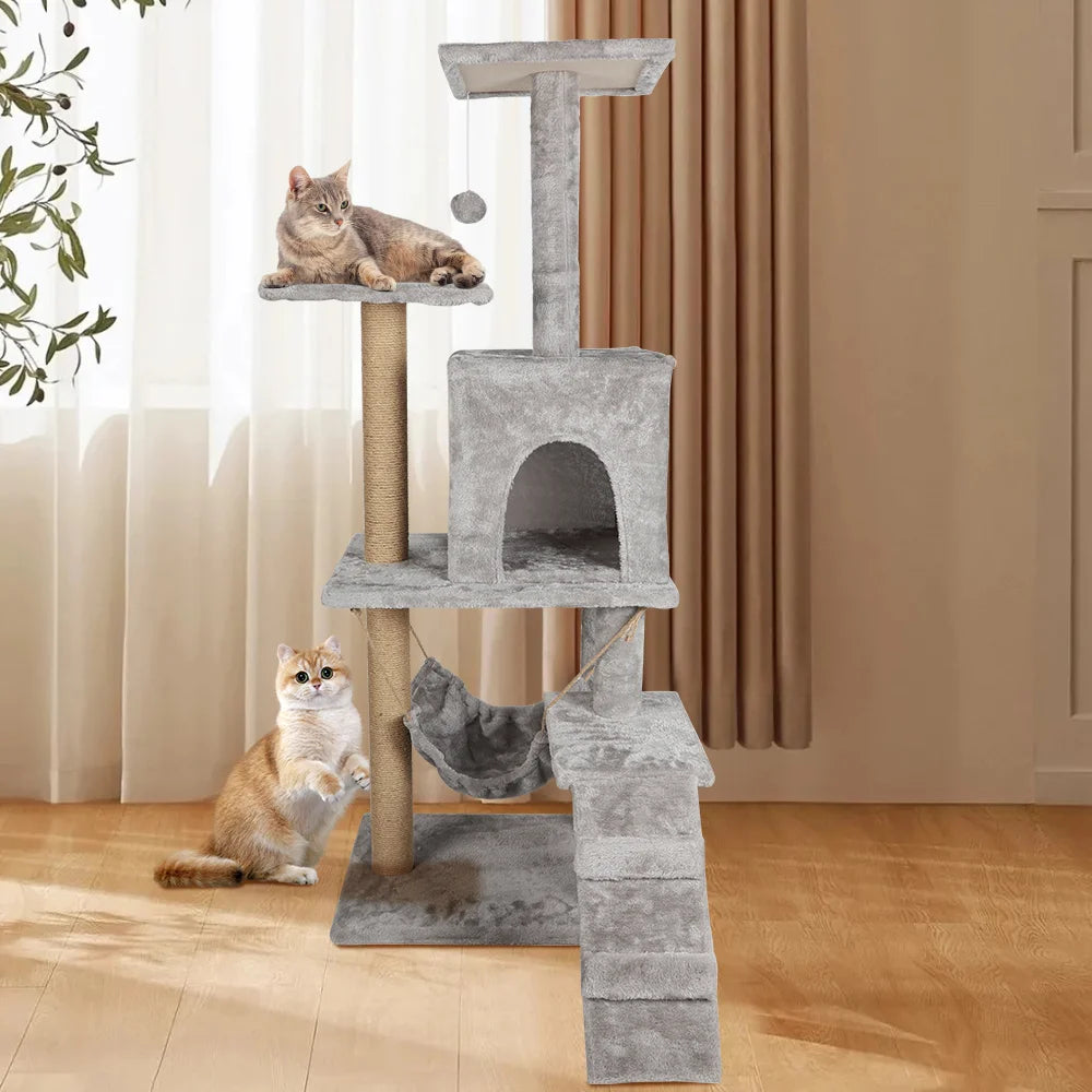 Katzenklettergerüst mit großer Aussichtsplattform