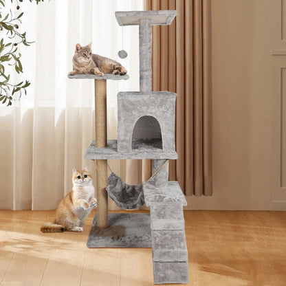 Katzenklettergerüst mit großer Aussichtsplattform