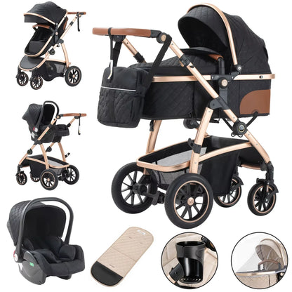3 in 1 Kinderwagen mit Moskitonetz