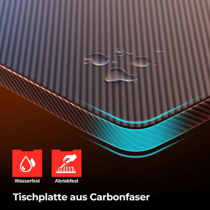 Gaming-Schreibtisch mit Carbon
