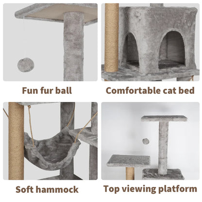 Katzenklettergerüst mit großer Aussichtsplattform