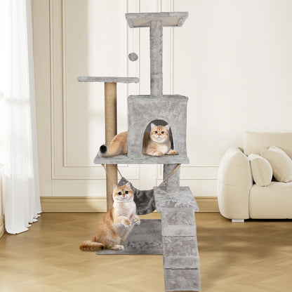 Katzenklettergerüst mit großer Aussichtsplattform