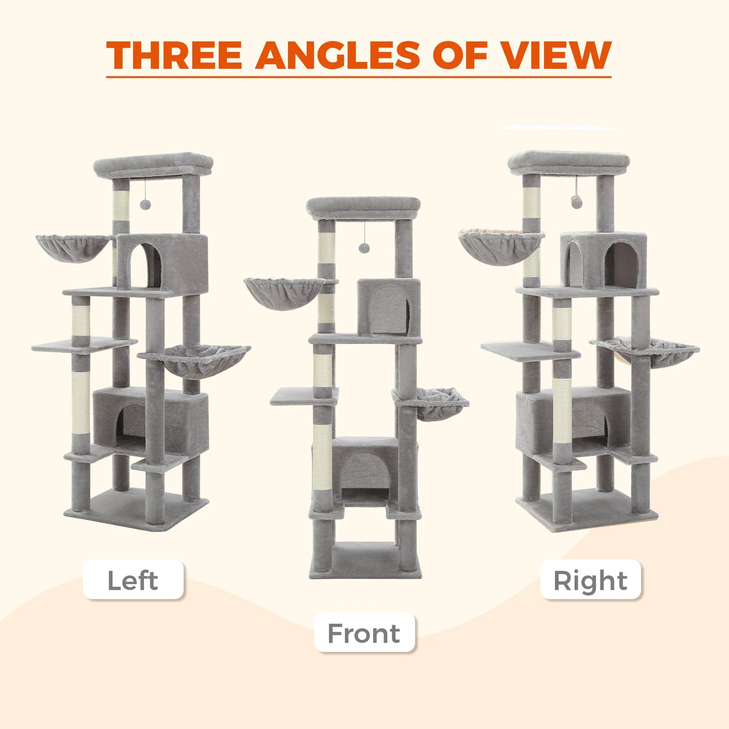 Kratzbaum mit Metallhängematte