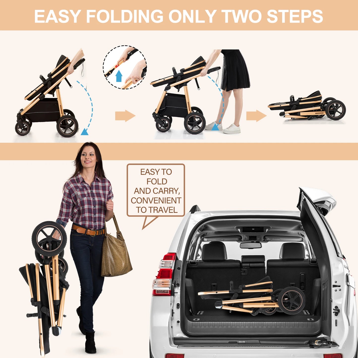 Kinderwagen 3 in 1 Modell 516