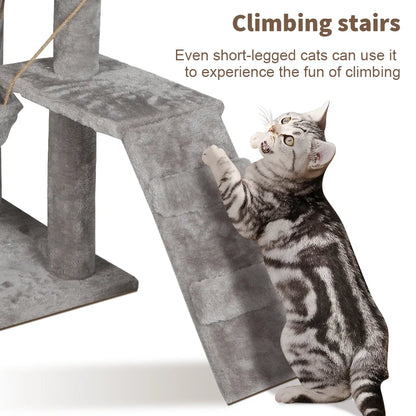 Katzenklettergerüst mit großer Aussichtsplattform