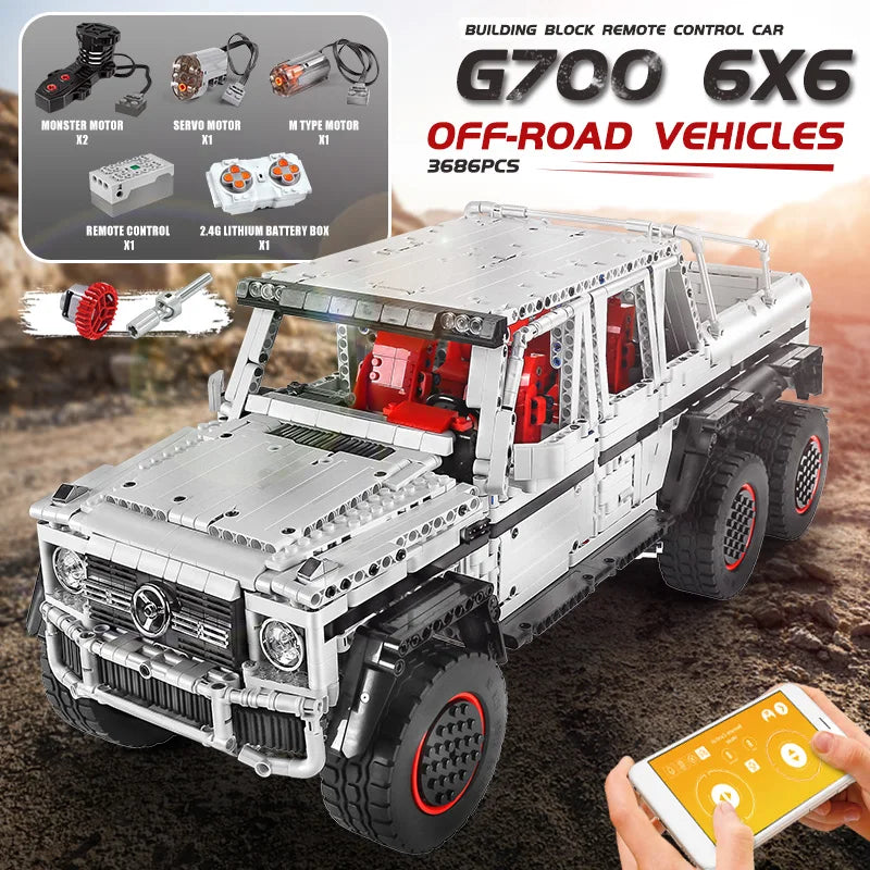 6X6 Off-Road-SUV-Automodell mit Fernbedienung